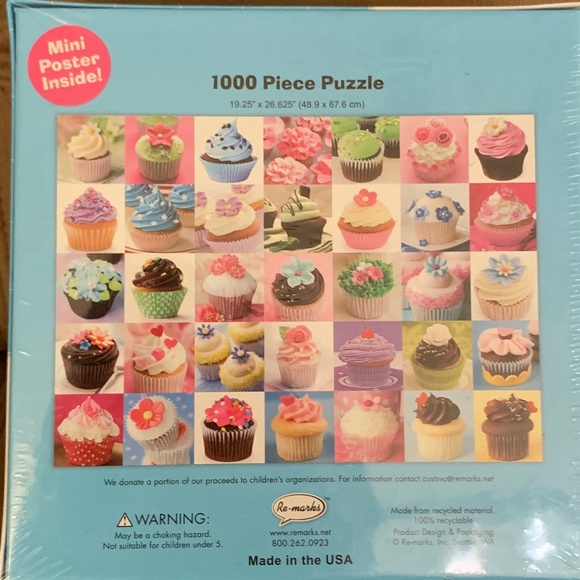 NIB 1000 Piece Cupcake Puzzle - Picture 2 of 5